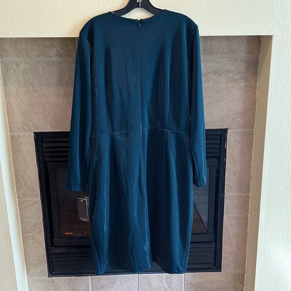 Gorgeous Liquid Jersey Long Sleeve Faux Wrap - Picture 6 of 7